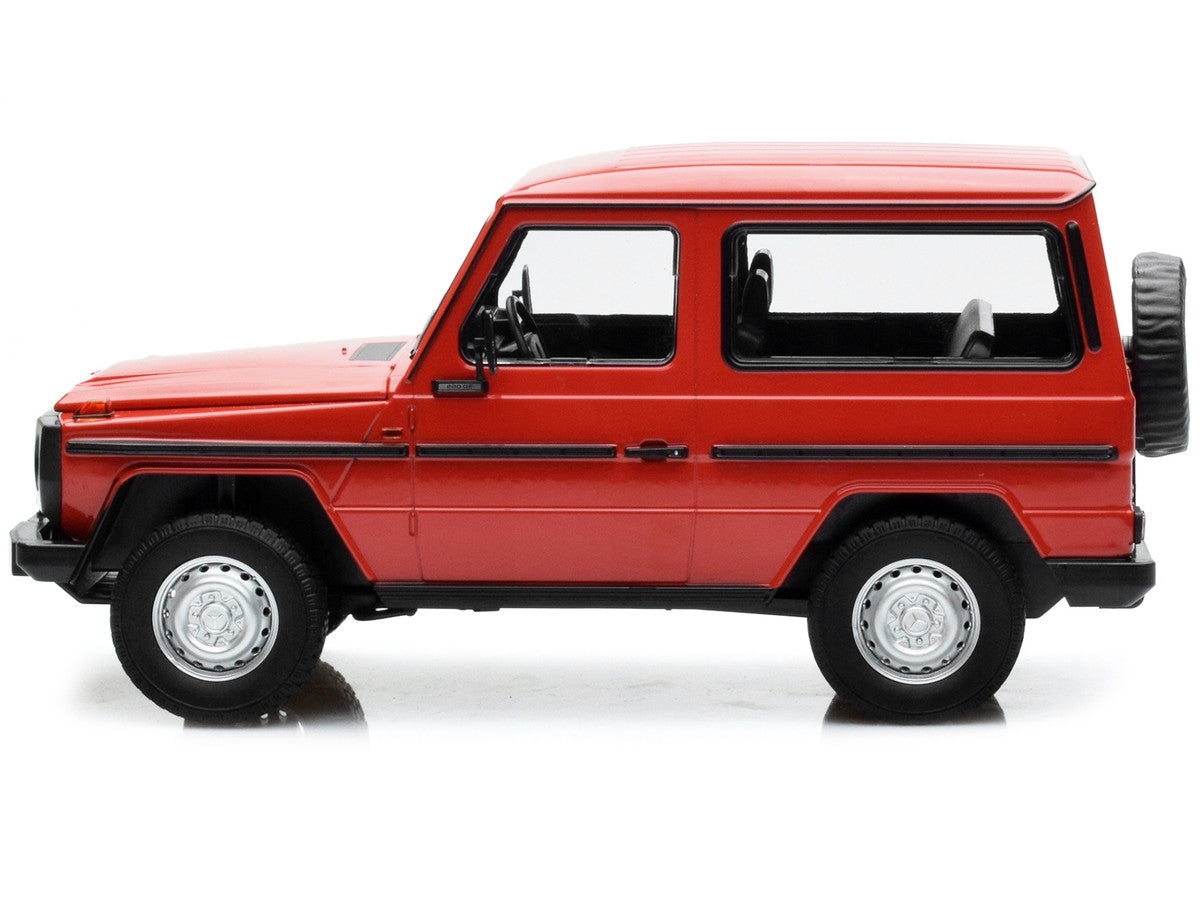 1980 Mercedes-Benz G-Model (SWB) Red with Black Stripes Limited Edition to 504 pieces Worldwide 1/18 Diecast Model Car by Minichamps