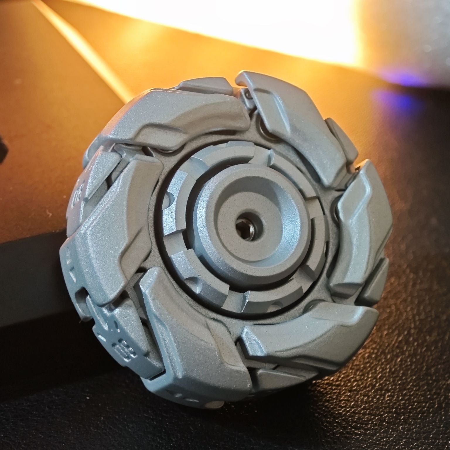 Grumpy 08 Metal Fidget Spinner - Rotating Open Armor EDC Toy for Adults